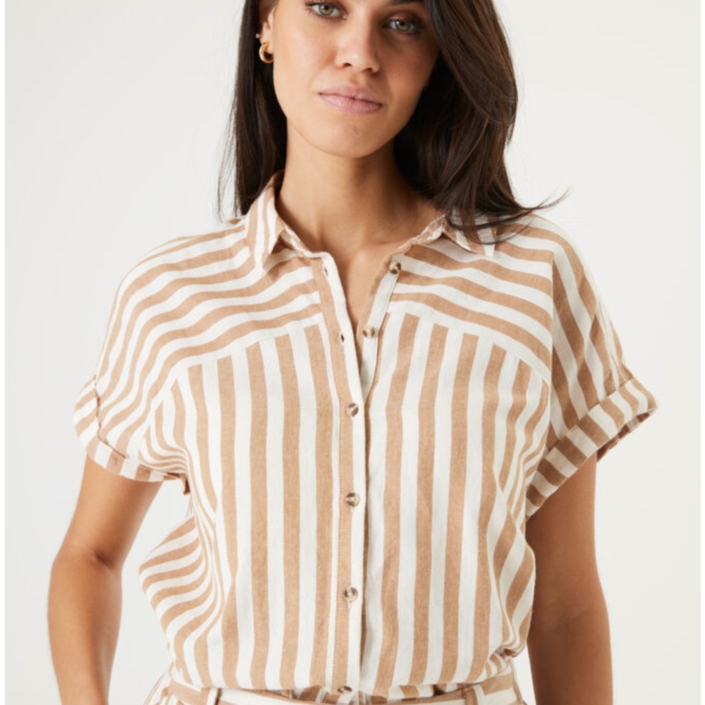 Garcia⎪100% Cotton Striped Blouse